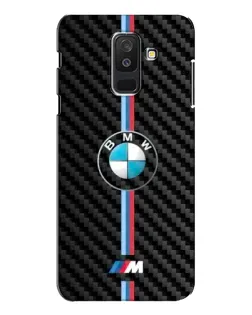 Чохол для Samsung Galaxy A6 Plus 2018 (A605) з картинкою «Емблема BMW та карбон»