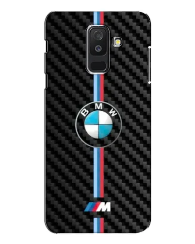 Чохол для Samsung Galaxy A6 Plus 2018 (A605) з картинкою «Емблема BMW та карбон»