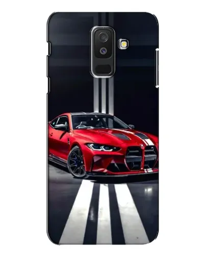 Чохол для Samsung Galaxy A6 Plus 2018 (A605) з картинкою «Червона BMW на дорозі»