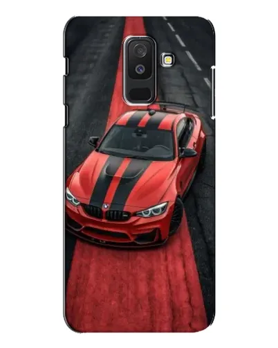 Чохол для Samsung Galaxy A6 Plus 2018 (A605) з картинкою «BMW на червоній доріжці»