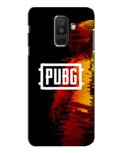 Чехол для Samsung Galaxy A6 Plus 2018 (A605) с картинкой «Яркий логотип PUBG»