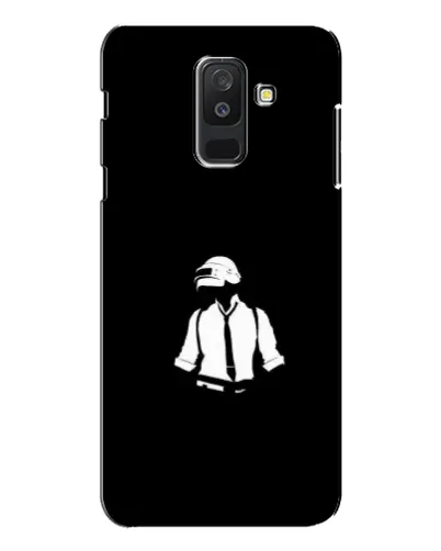 Чехол для Samsung Galaxy A6 Plus 2018 (A605) с картинкой «PUBG — белый шлем»