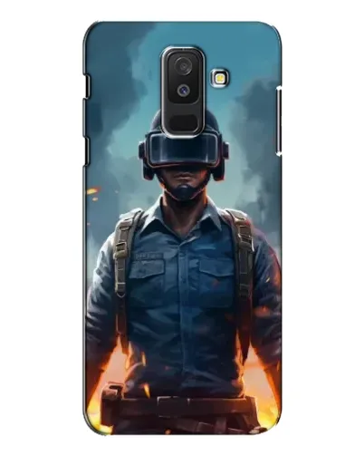 Чехол для Samsung Galaxy A6 Plus 2018 (A605) с картинкой «PUBG — реалистичный герой»
