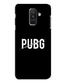 Чехол для Samsung Galaxy A6 Plus 2018 (A605) с картинкой «PUBG — белый логотип»