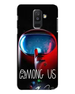 Чохол для Samsung Galaxy A6 Plus 2018 (A605) з картинкою «Червоний імпостер — макро»