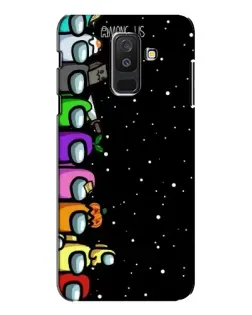 Чохол для Samsung Galaxy A6 Plus 2018 (A605) з картинкою «Команда Among Us»