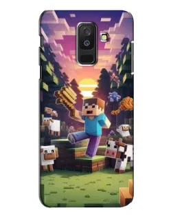 Чехол для Samsung Galaxy A6 Plus 2018 (A605) с картинкой «Стив на ферме» Чехол для Samsung Galaxy A6 Plus 2018 (A605) с картинкой «Стив на ферме»