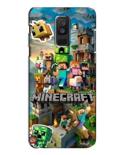 Чехол для Samsung Galaxy A6 Plus 2018 (A605) с картинкой «Замок Minecraft»