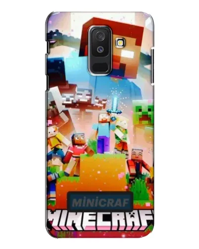 Чехол для Samsung Galaxy A6 Plus 2018 (A605) с картинкой «Minecraft герои игры»