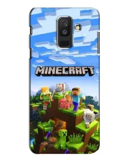 Чехол для Samsung Galaxy A6 Plus 2018 (A605) с картинкой «Minecraft классический мир»