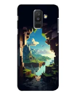 Чехол для Samsung Galaxy A6 Plus 2018 (A605) с картинкой «Вид из пещеры»