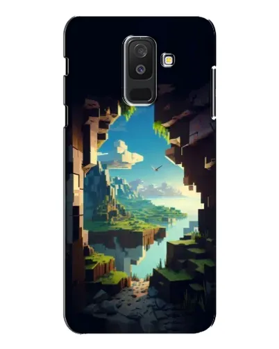 Чехол для Samsung Galaxy A6 Plus 2018 (A605) с картинкой «Вид из пещеры»