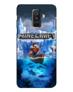 Чехол для Samsung Galaxy A6 Plus 2018 (A605) с картинкой «Minecraft ледяной мир»