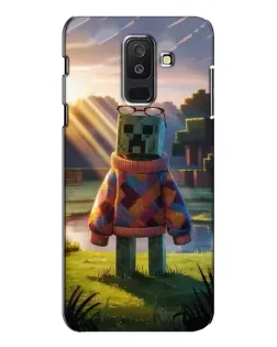 Чехол для Samsung Galaxy A6 Plus 2018 (A605) с картинкой «Крипер в свитере»