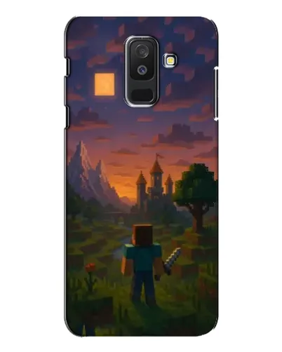 Чехол для Samsung Galaxy A6 Plus 2018 (A605) с картинкой «Стив у башни»