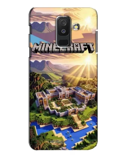 Чехол для Samsung Galaxy A6 Plus 2018 (A605) с картинкой «Minecraft панорама»