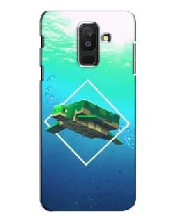 Чохол для Samsung Galaxy A6 Plus 2018 (A605) з картинкою «Черепаха Minecraft»