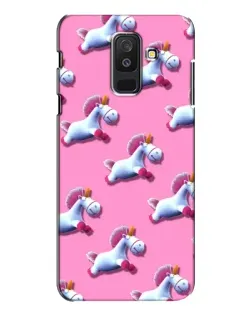 Чехол для Samsung Galaxy A6 Plus 2018 (A605) с картинкой «Единороги на розовом»