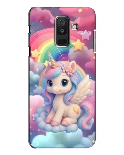 Чехол для Samsung Galaxy A6 Plus 2018 (A605) с картинкой «Маленький единорог»