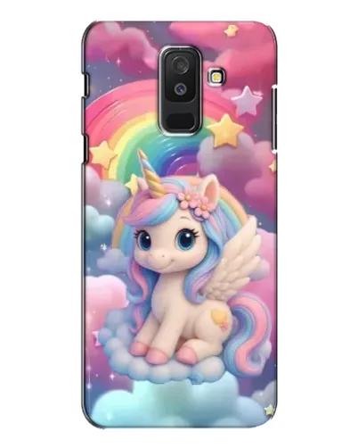 Чехол для Samsung Galaxy A6 Plus 2018 (A605) с картинкой «Маленький единорог»