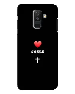 Чехол для Samsung Galaxy A6 Plus 2018 (A605) с картинкой «Сердце - Jesus»