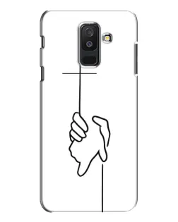 Чехол для Samsung Galaxy A6 Plus 2018 (A605) с картинкой «Рука держит»