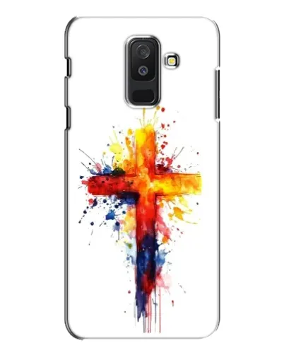 Чехол для Samsung Galaxy A6 Plus 2018 (A605) с картинкой «Акварельный крест» Чехол для Samsung Galaxy A6 Plus 2018 (A605) с картинкой «Акварельный крест»