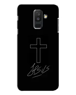 Чехол для Samsung Galaxy A6 Plus 2018 (A605) с картинкой «Графический крест Jesus» Чехол для Samsung Galaxy A6 Plus 2018 (A605) с картинкой «Графический крест Jesus»
