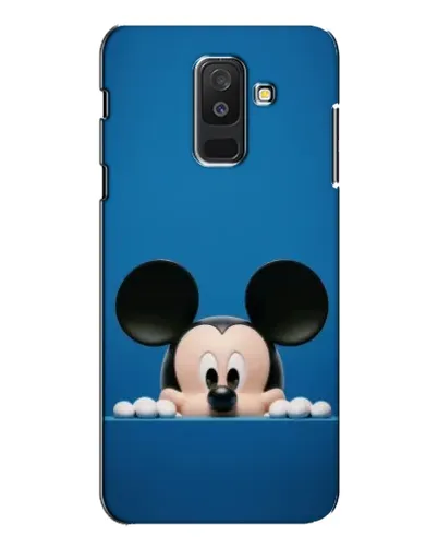 Чехол для Samsung Galaxy A6 Plus 2018 (A605) с картинкой «Микки выглядывает»