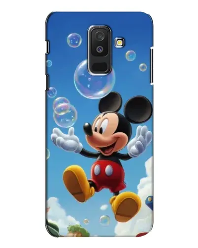Чехол для Samsung Galaxy A6 Plus 2018 (A605) с картинкой «Mickey и мыльные пузыри»