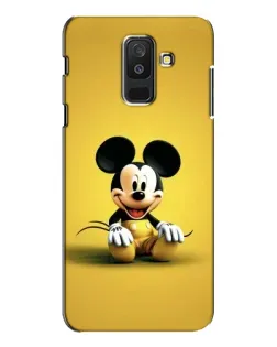 Чехол для Samsung Galaxy A6 Plus 2018 (A605) с картинкой «Микки на желтом»