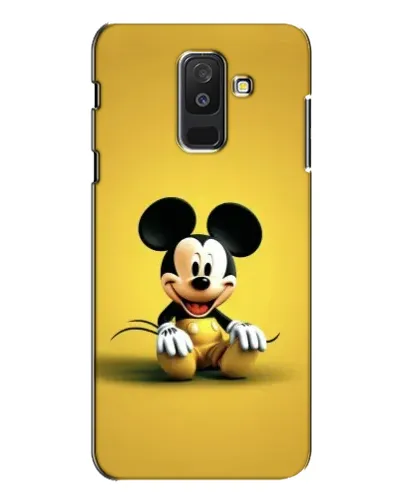 Чехол для Samsung Galaxy A6 Plus 2018 (A605) с картинкой «Микки на желтом»
