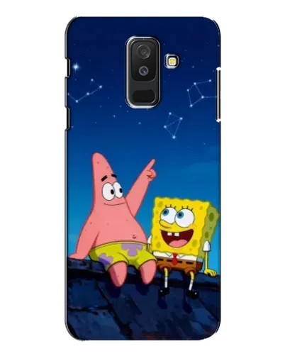 Чехол для Samsung Galaxy A6 Plus 2018 (A605) с картинкой «Губка Боб и Патрик ночью» Чехол для Samsung Galaxy A6 Plus 2018 (A605) с картинкой «Губка Боб и Патрик ночью»