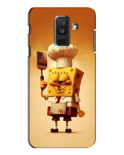 Чехол для Samsung Galaxy A6 Plus 2018 (A605) с картинкой «Губка Боб повар»