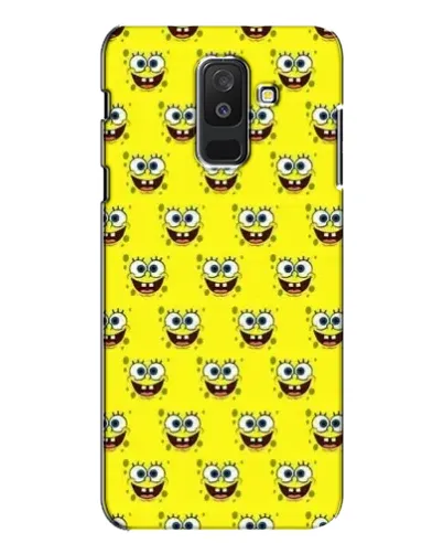 Чехол для Samsung Galaxy A6 Plus 2018 (A605) с картинкой «Паттерн Губка Боб» Чехол для Samsung Galaxy A6 Plus 2018 (A605) с картинкой «Паттерн Губка Боб»