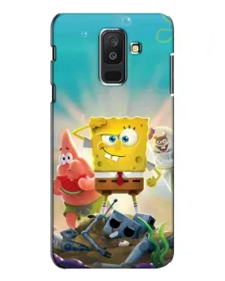 Чехол для Samsung Galaxy A6 Plus 2018 (A605) с картинкой «Спанч Боб победитель»