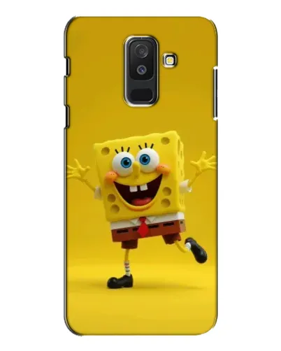 Чехол для Samsung Galaxy A6 Plus 2018 (A605) с картинкой «Позитивный Губка Боб» Чехол для Samsung Galaxy A6 Plus 2018 (A605) с картинкой «Позитивный Губка Боб»