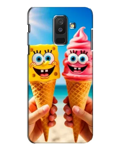 Чехол для Samsung Galaxy A6 Plus 2018 (A605) с картинкой «Спанч Боб мороженое» Чехол для Samsung Galaxy A6 Plus 2018 (A605) с картинкой «Спанч Боб мороженое»