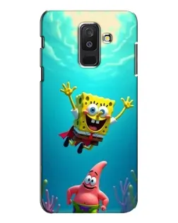 Чохол для Samsung Galaxy A6 Plus 2018 (A605) з картинкою «Спанч Боб під водою»