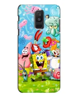 Чохол для Samsung Galaxy A6 Plus 2018 (A605) з картинкою «Губка Боб та друзі»
