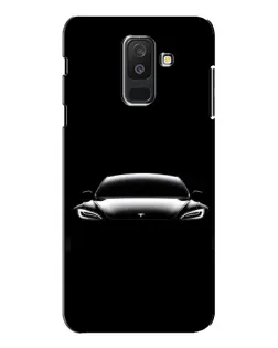 Чехол для Samsung Galaxy A6 Plus 2018 (A605) с картинкой «Фары Tesla Night»