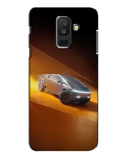 Чехол для Samsung Galaxy A6 Plus 2018 (A605) с картинкой «Cybertruck в пустыне»