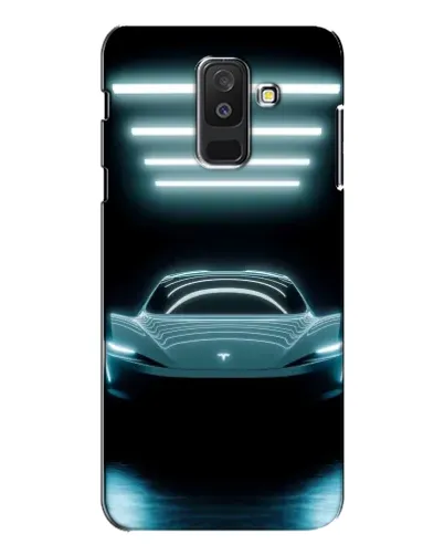 Чехол для Samsung Galaxy A6 Plus 2018 (A605) с картинкой «Tesla в неоне» Чехол для Samsung Galaxy A6 Plus 2018 (A605) с картинкой «Tesla в неоне»