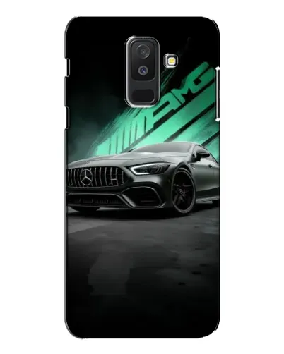 Чохол для Samsung Galaxy A6 Plus 2018 (A605) з картинкою «Темний Mercedes AMG»