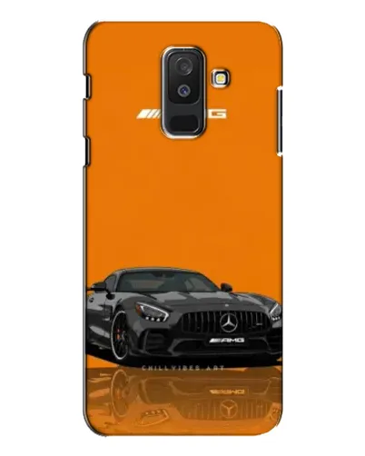 Чохол для Samsung Galaxy A6 Plus 2018 (A605) з картинкою «Помаранчевий Mercedes AMG»