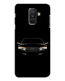 Чехол для Samsung Galaxy A6 Plus 2018 (A605) с картинкой «Audi — ночной контур»