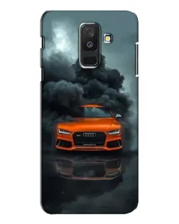 Чехол для Samsung Galaxy A6 Plus 2018 (A605) с картинкой «Audi в облаках дыма»