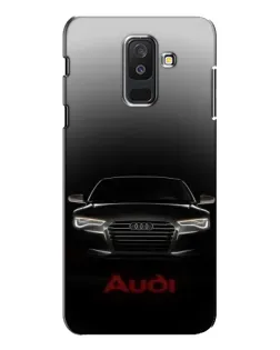 Чехол для Samsung Galaxy A6 Plus 2018 (A605) с картинкой «Audi — градиентный контур»