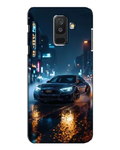 Чехол для Samsung Galaxy A6 Plus 2018 (A605) с картинкой «Ночной город и Audi» Чехол для Samsung Galaxy A6 Plus 2018 (A605) с картинкой «Ночной город и Audi»