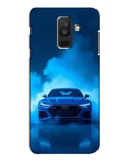 Чехол для Samsung Galaxy A6 Plus 2018 (A605) с картинкой «Audi — голубая энергия»